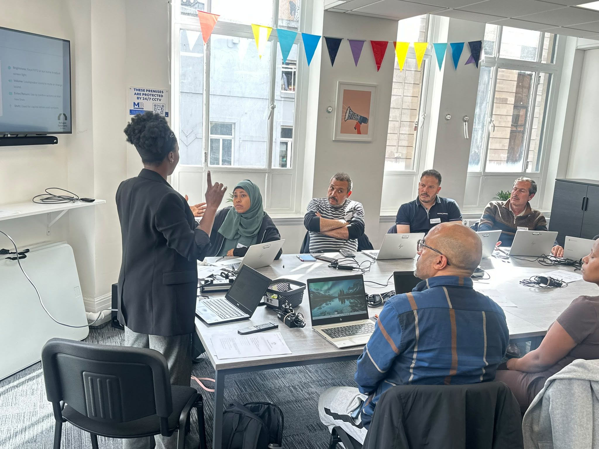 Digital Training in Glasgow with people from Refugee Sanctuary Scotland