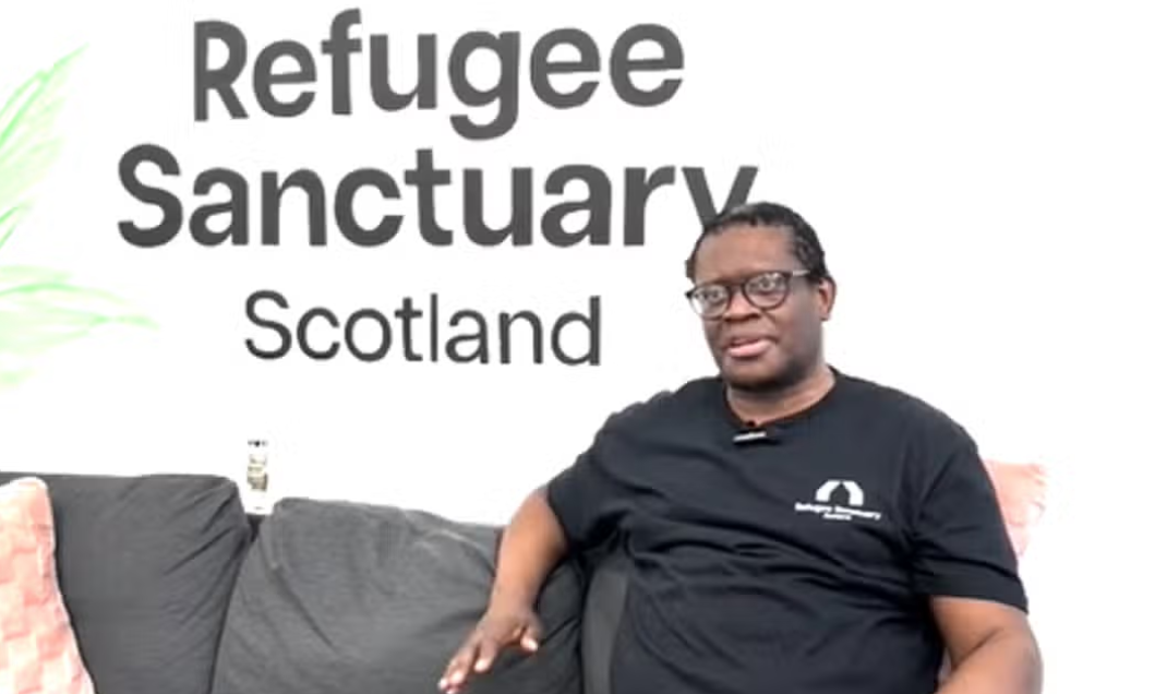 Glasgow Live interview with Ronnie at Refugee Sanctuary Scotland